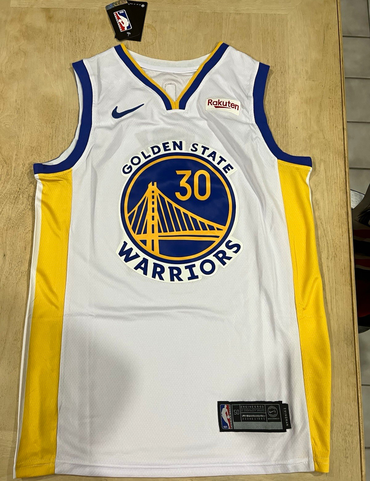 Stephen Curry #30 Golden State Warriors NBA Jersey Men’s 50 Large White Rakuten