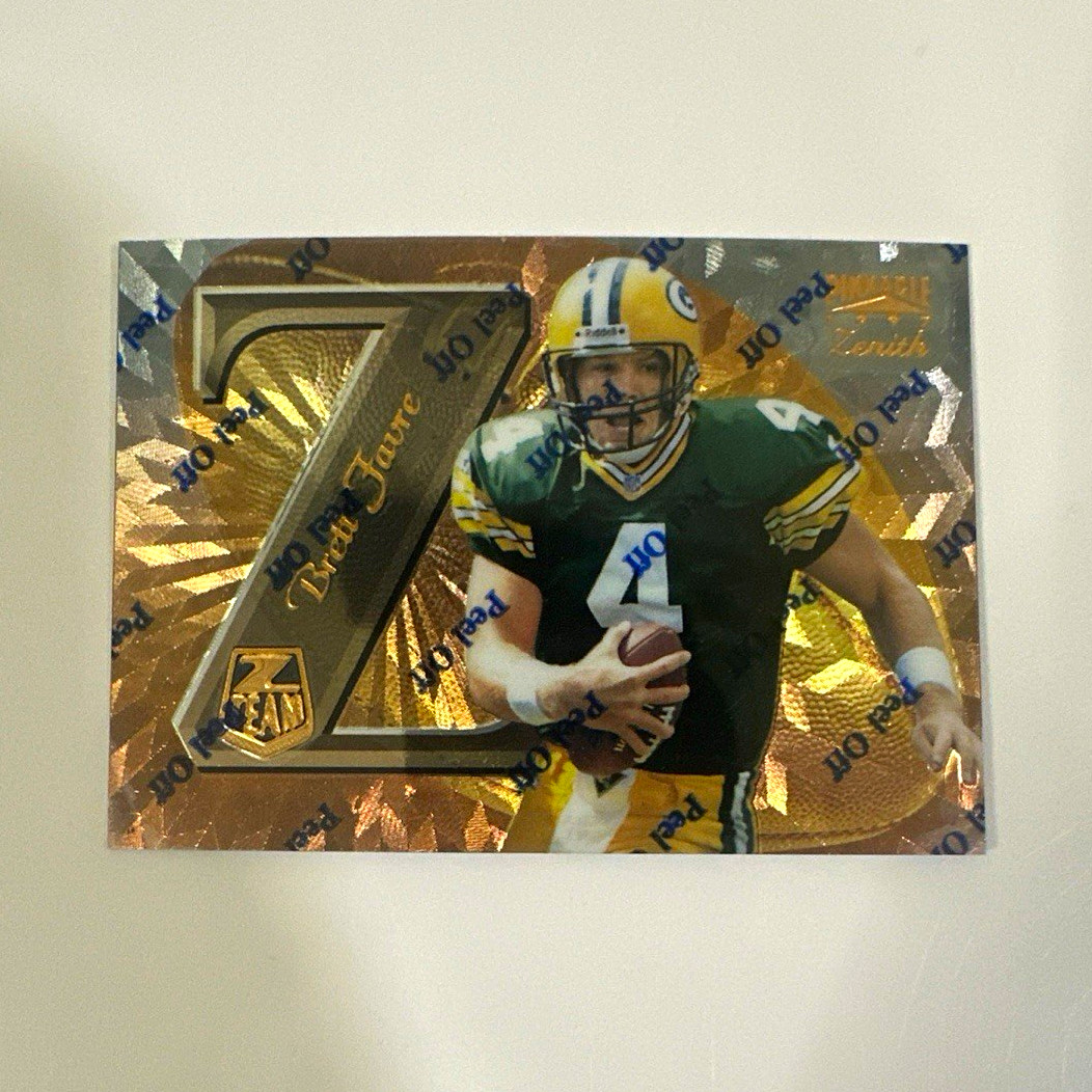 Pinnacle 1997 Zenith Z-Team Brett Favre Green Bay Packers #ZT11 Promo Insert HOF Pinnacle 1997 Zenith Z-Team Brett Favre Green Bay Packers #ZT11 Promo Insert HOF