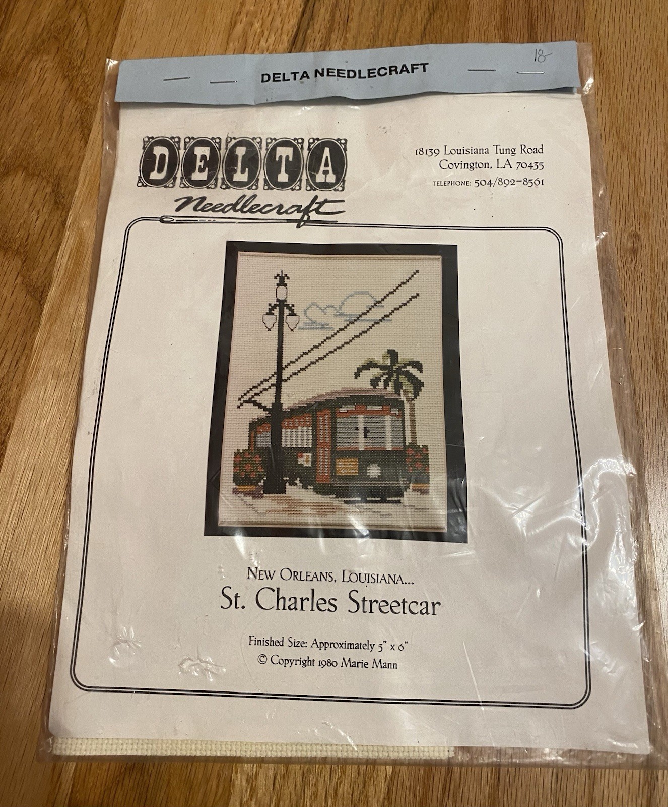 Vtg Delta Needlecraft Counted Cross Stitch Kit New Orleans St Charles Streetcar Vtg Delta Needlecraft Counted Cross Stitch Kit New Orleans St Charles Streetcar