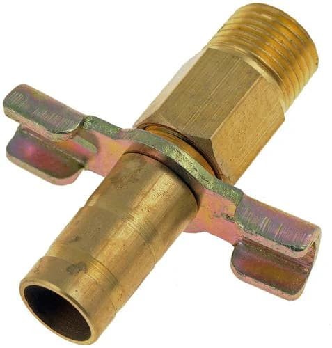 Brass Radiator Drain Petcock w/ Outlet Dorman 61105 1/8 in NPT Brass Radiator Drain Petcock w/ Outlet Dorman 61105 1/8 in NPT