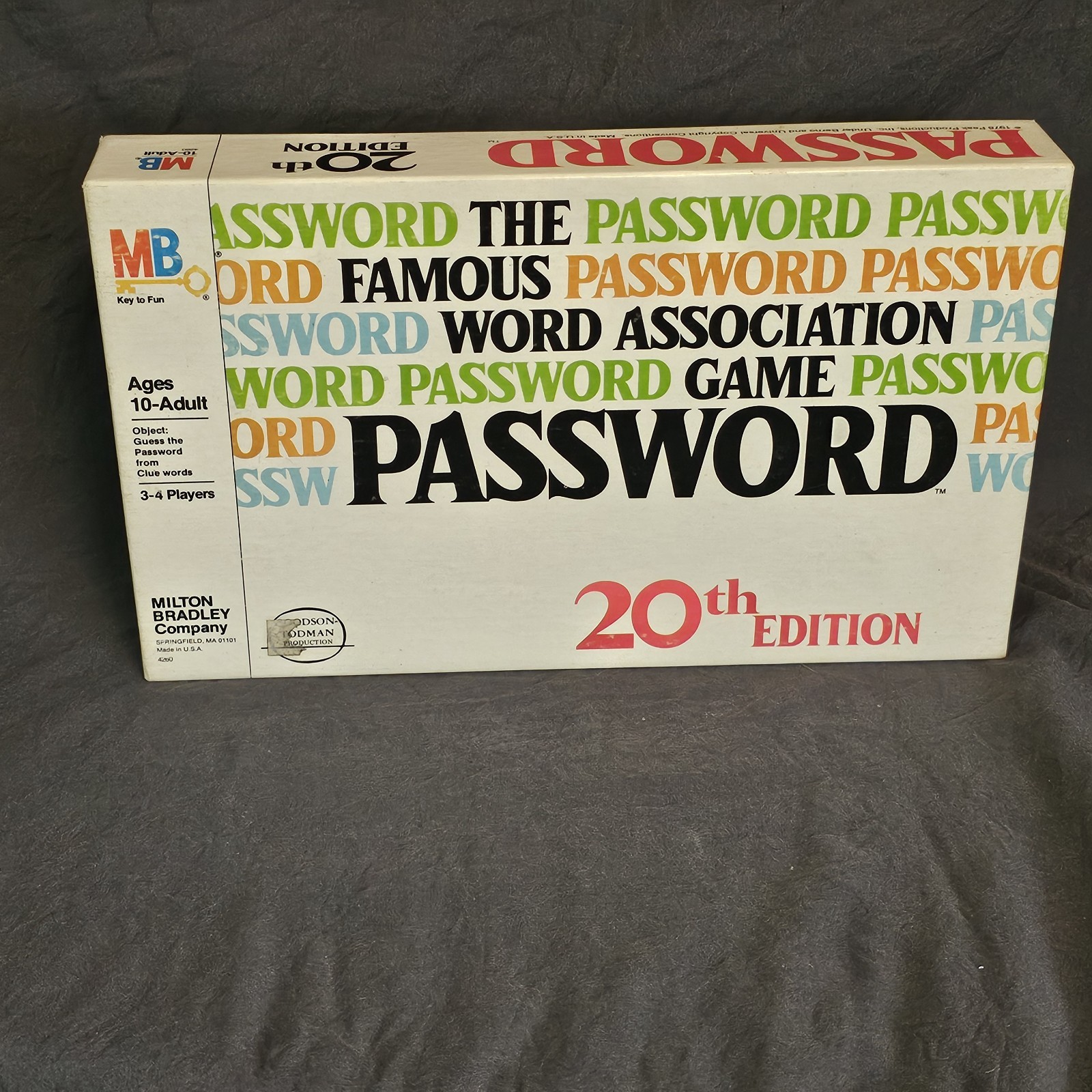 Milton Bradley Password Game, 20th Edition, Appears unused