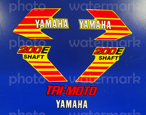 1984 84' yamaha YTM 200EL Tri-Moto 6pc Trike Decals Sticker YTM200e 3wheeler