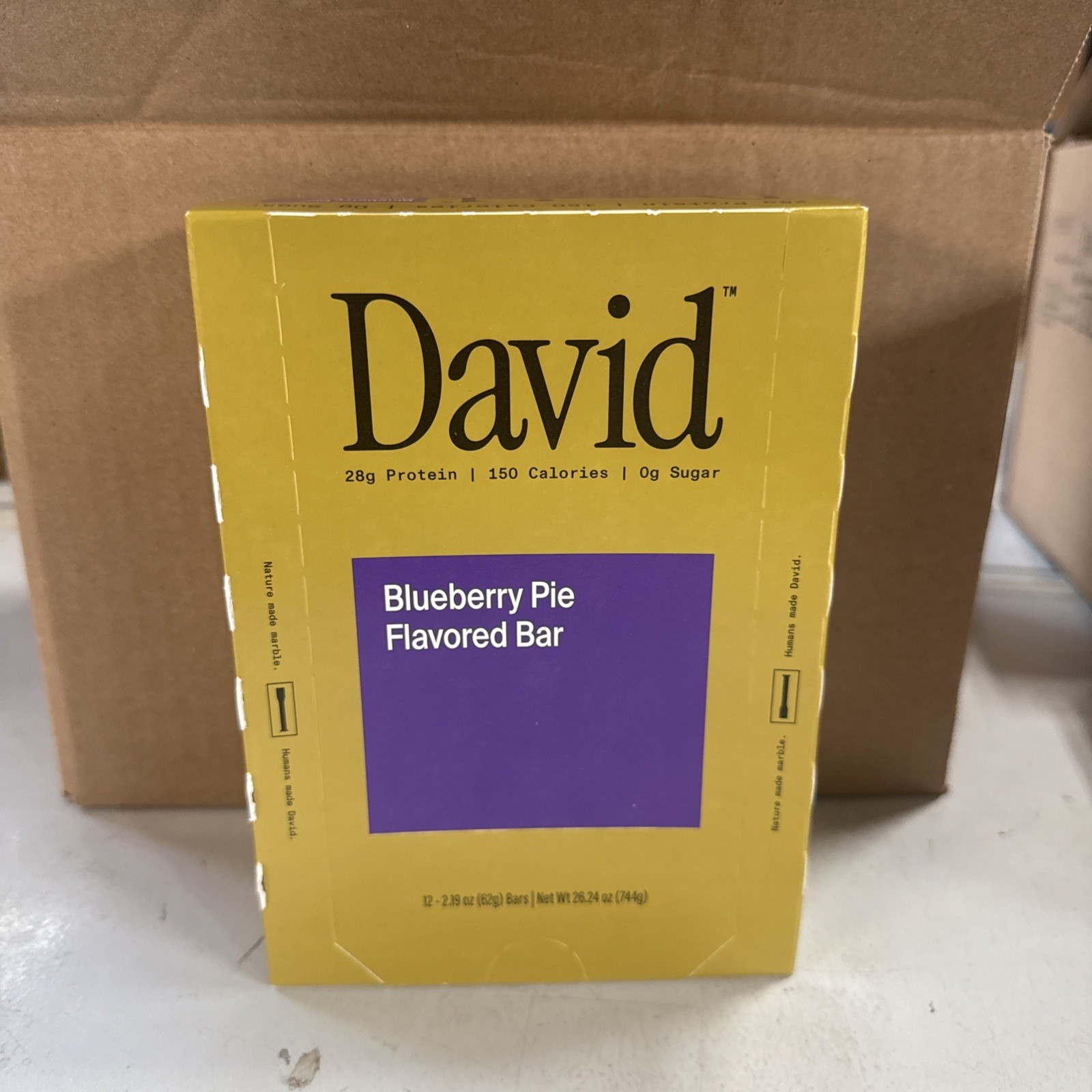 David Bars 28g High-Protein | Blueberry Pie Bar - 12 Count Case (Nov-08-2026) David Bars 28g High-Protein | Blueberry Pie Bar - 12 Count Case (Nov-08-2026)