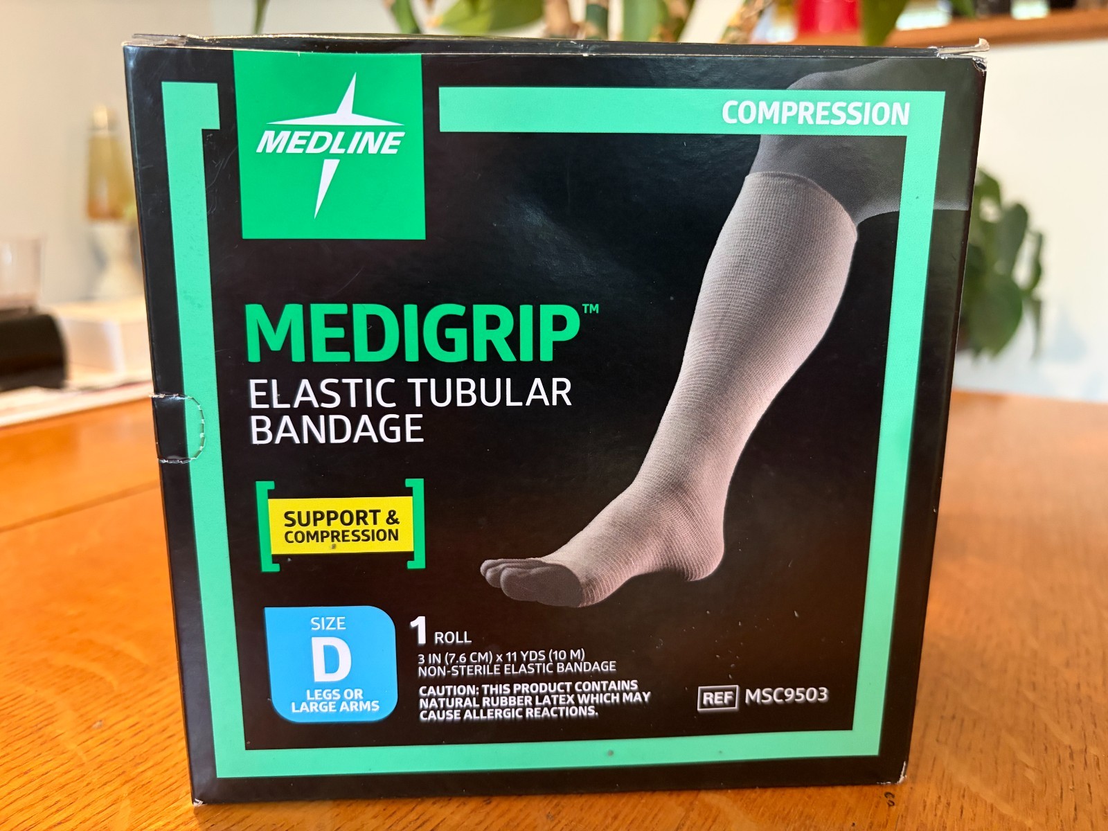 Medline Medigrip Elastic Tubular Bandage Size D MSC9503 New in Box Medline Medigrip Elastic Tubular Bandage Size D MSC9503 New in Box