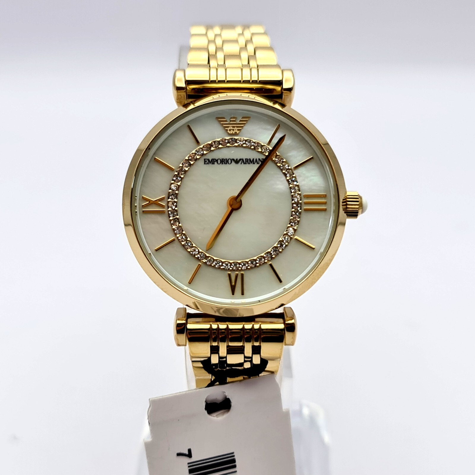 NEW EMPORIO ARMANI AR1907 YELLOW GOLD STAIINLESS STEEL WOMEN\'S WATCH
