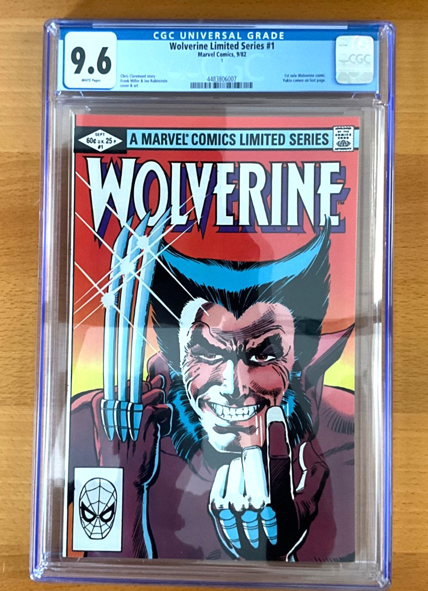 WOLVERINE LIMITED SERIES #1 CGC 9.6/WHITE PAGES MARVEL COMICS 1982