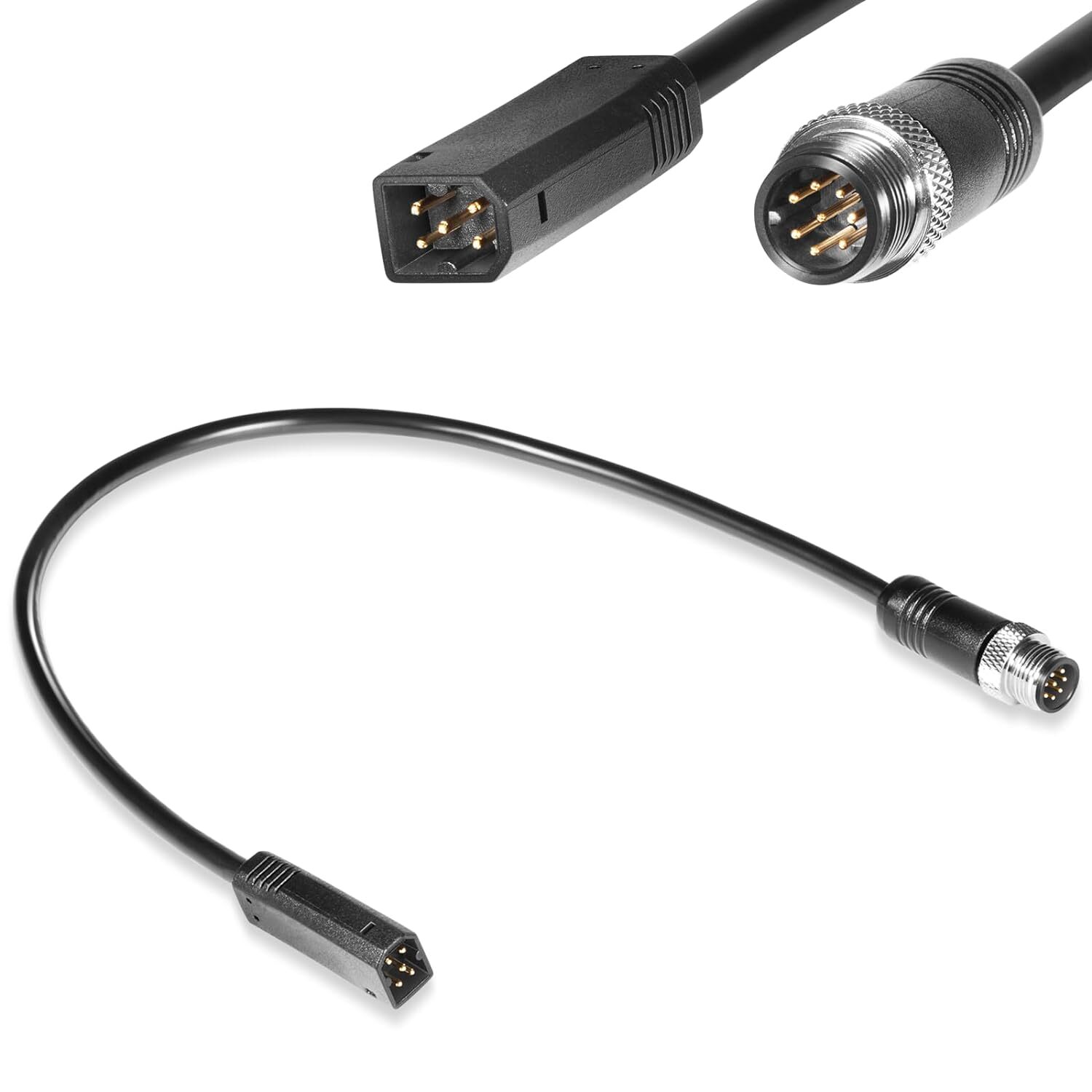 For Humminbird AS EC QDE Ethernet Cable Adapter 720074-12 HELIX 8pin to 5pin 12 For Humminbird AS EC QDE Ethernet Cable Adapter 720074-12 HELIX 8pin to 5pin 12