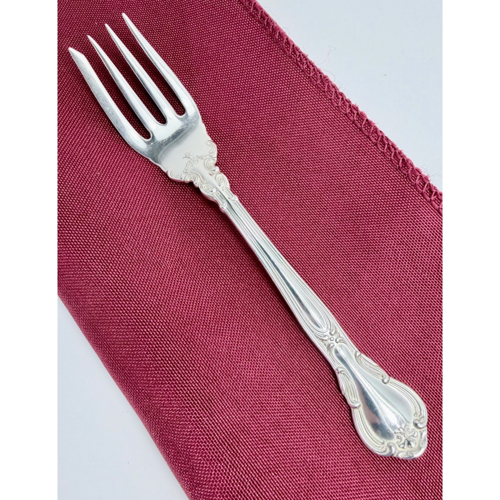 Gorham Chantilly Sterling Silver Salad Fork 5.75\ Gorham Chantilly Sterling Silver Salad Fork 5.75\