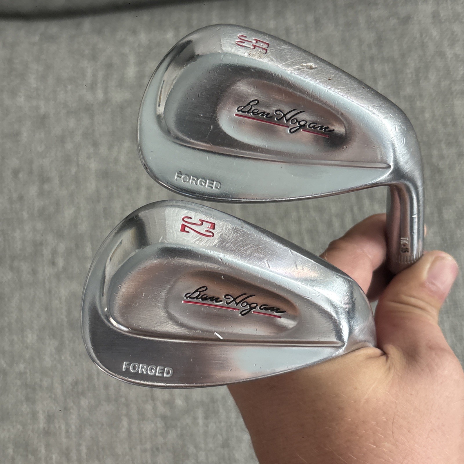 Ben Hogan TK-15 Forged 52* & 55* Wedges KBS Tour V 110 S-Flex Steel-RH, Set Of 2 Ben Hogan TK-15 Forged 52* & 55* Wedges KBS Tour V 110 S-Flex Steel-RH, Set Of 2