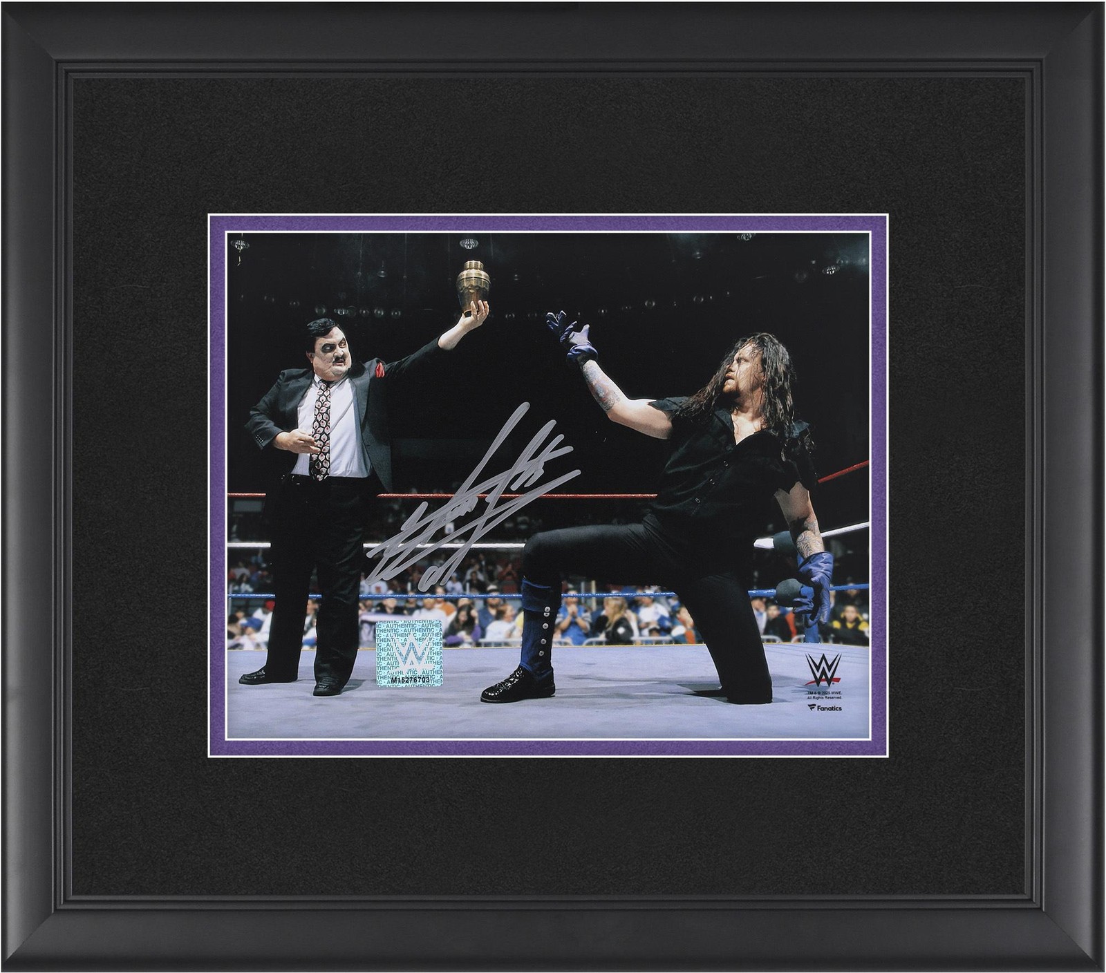 The Undertaker WWE Framed Autographed 8\