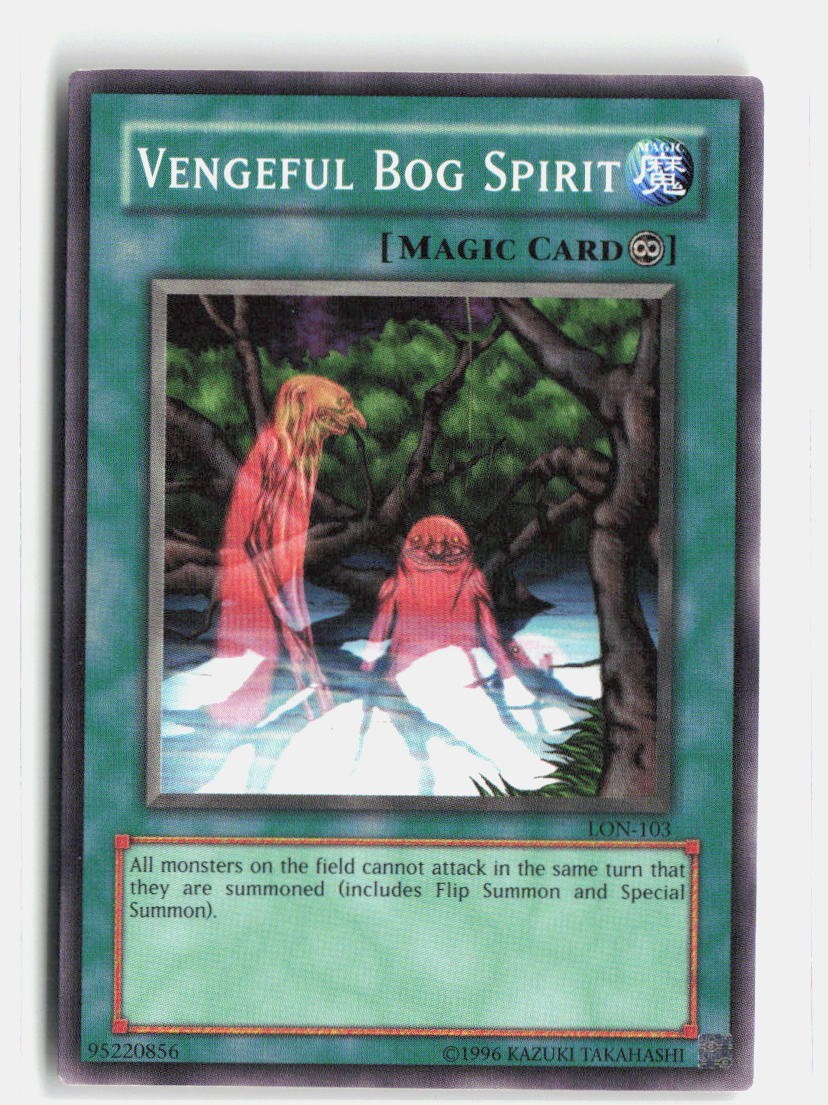 Yu-Gi-Oh TCG Vengeful Bog Spirit LON-103 Labyrinth of Nightmare Unlimited NM