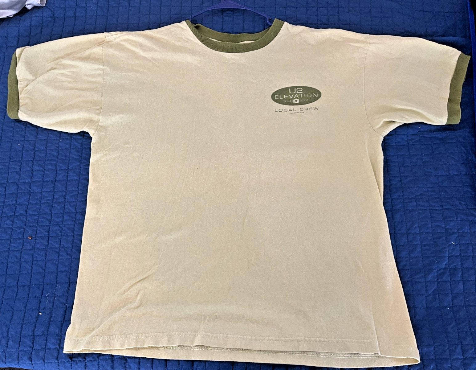 Vintage 2001 U2 Elevation Tour Local Concert Crew T Shirt RAREš„MINT Bono XL Vintage 2001 U2 Elevation Tour Local Concert Crew T Shirt RAREš„MINT Bono XL