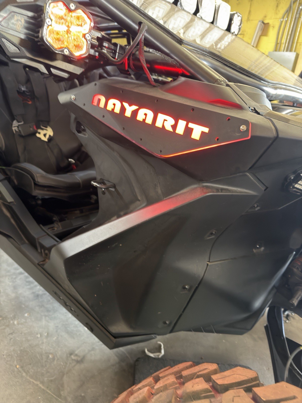 CUSTOMIZE Side Badges with LED Lights For Can am Maverick R/R MAX Pair CUSTOMIZE Side Badges with LED Lights For Can am Maverick R/R MAX Pair