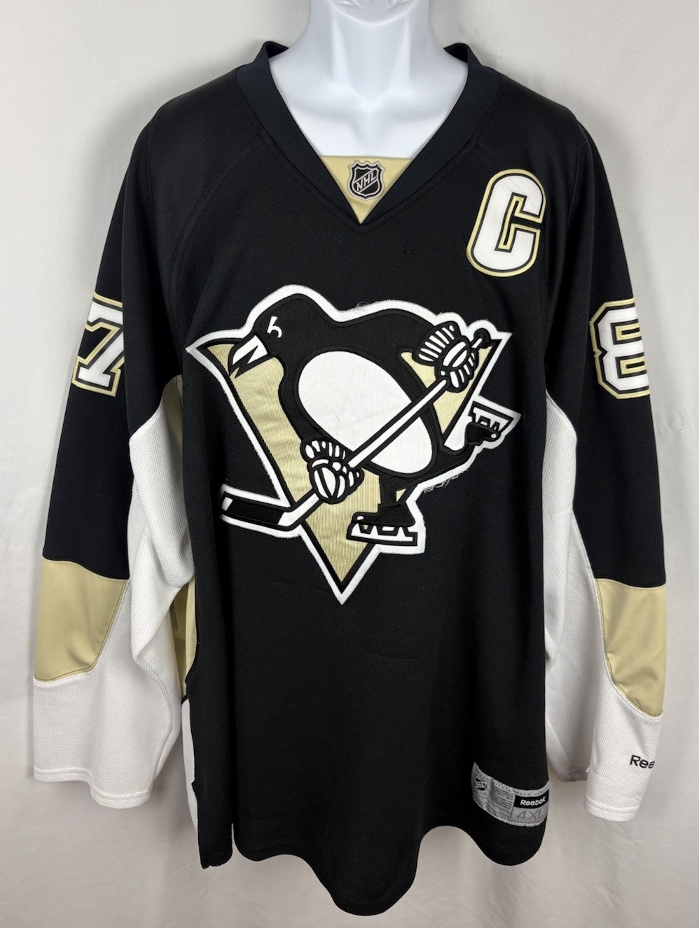 Sidney Crosby #87 Pittsburgh Penguins Reebok Premier Black Hockey Jersey 4XL Sidney Crosby #87 Pittsburgh Penguins Reebok Premier Black Hockey Jersey 4XL