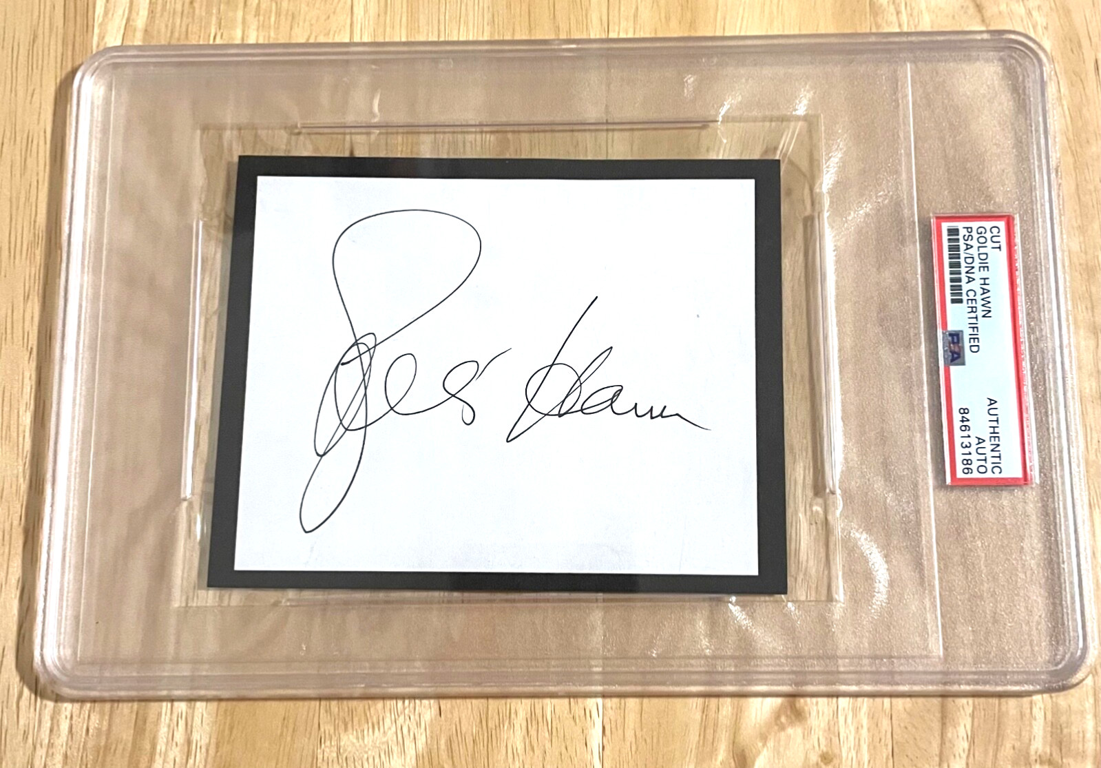 Goldie Hawn Autographed Signed Slabbed Cut ~ PSA DNA Certified Private Benjamin