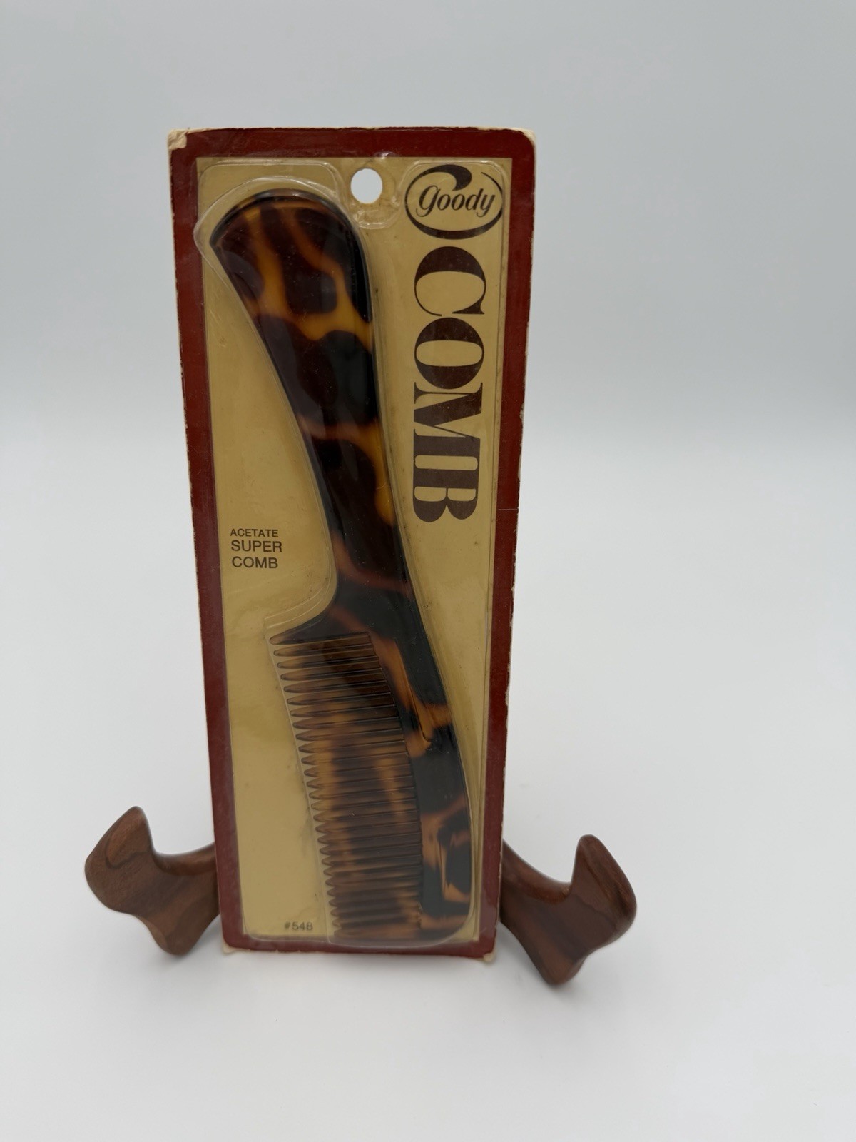 Vintage Goody Super Comb #548 Tortoise Design NIB Sealed Rare Vintage Goody Super Comb #548 Tortoise Design NIB Sealed Rare