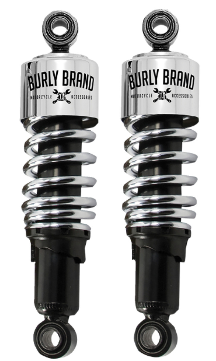 Burly Brand - B28-1201 - Slammer Shocks, Chrome Burly Brand - B28-1201 - Slammer Shocks, Chrome