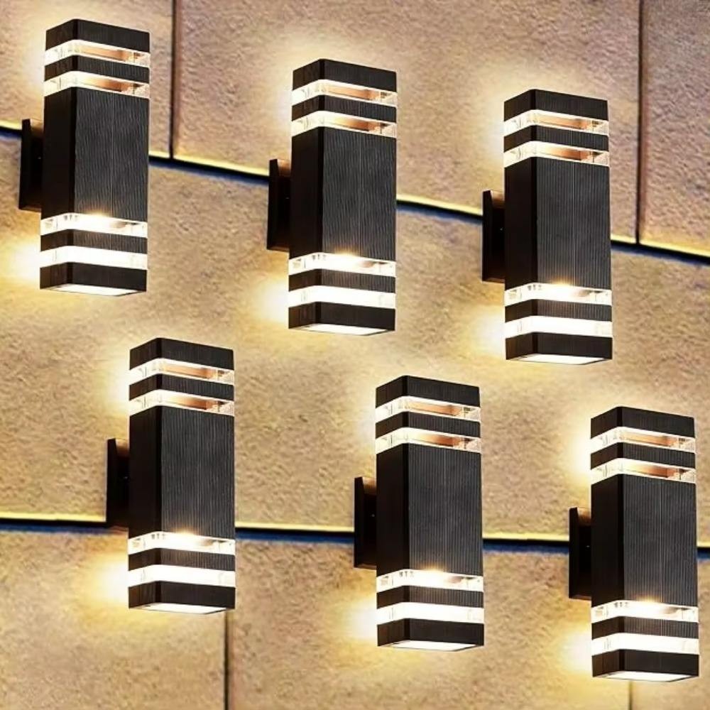 6× Modern Exterior LED Wall Light Sconce Outdoor Lights Porch Up Down Fixtures
