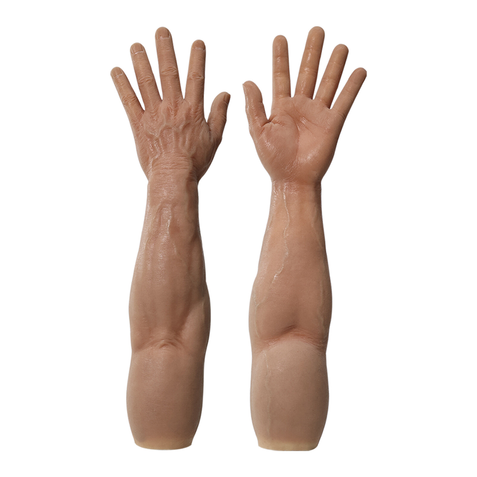 Smitizen Realistic Silicone Fake Muscle Hand Gloves Muscular Arms Men fake feet