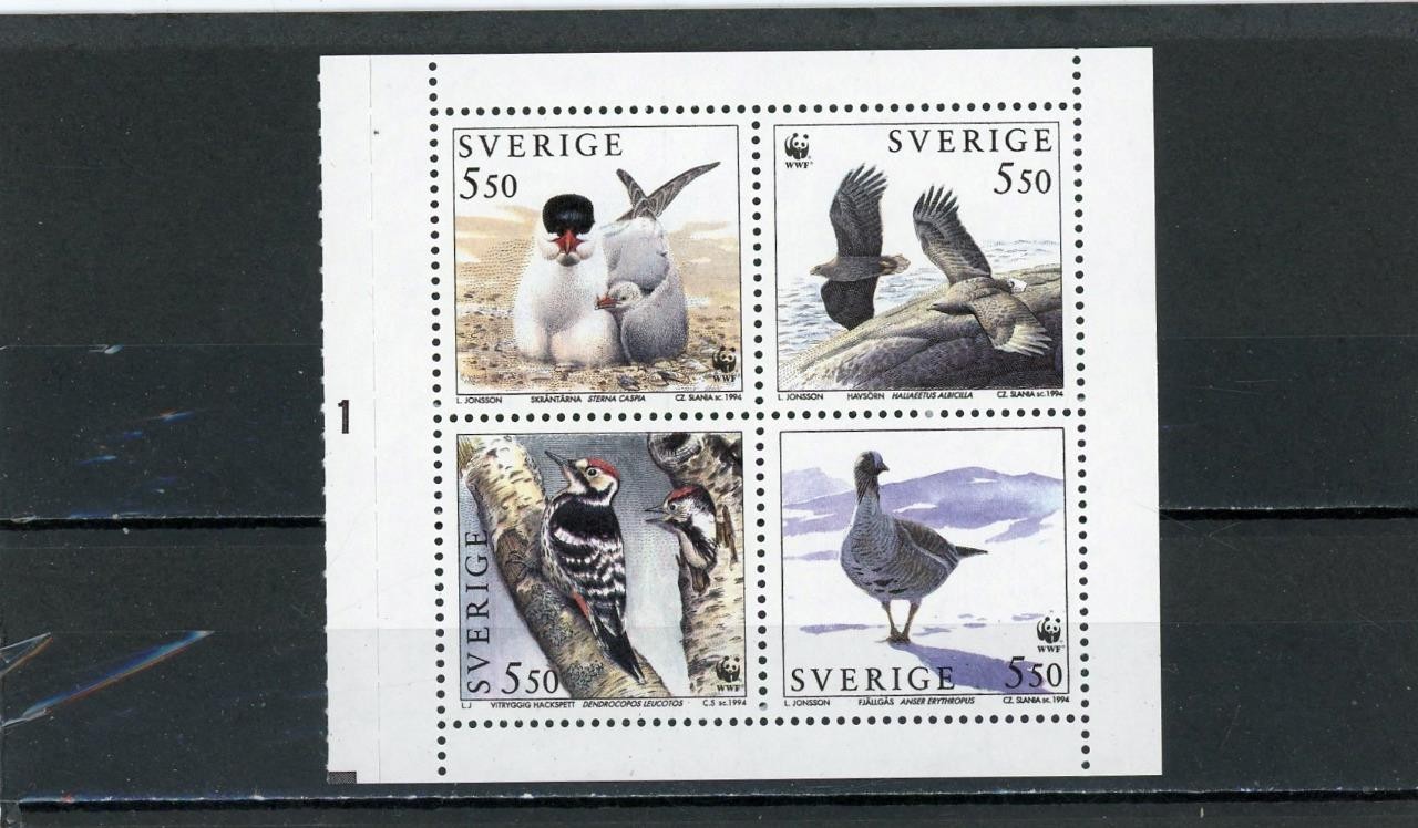 Sweden 1994 Birds  Scott# 2100a Mint NH