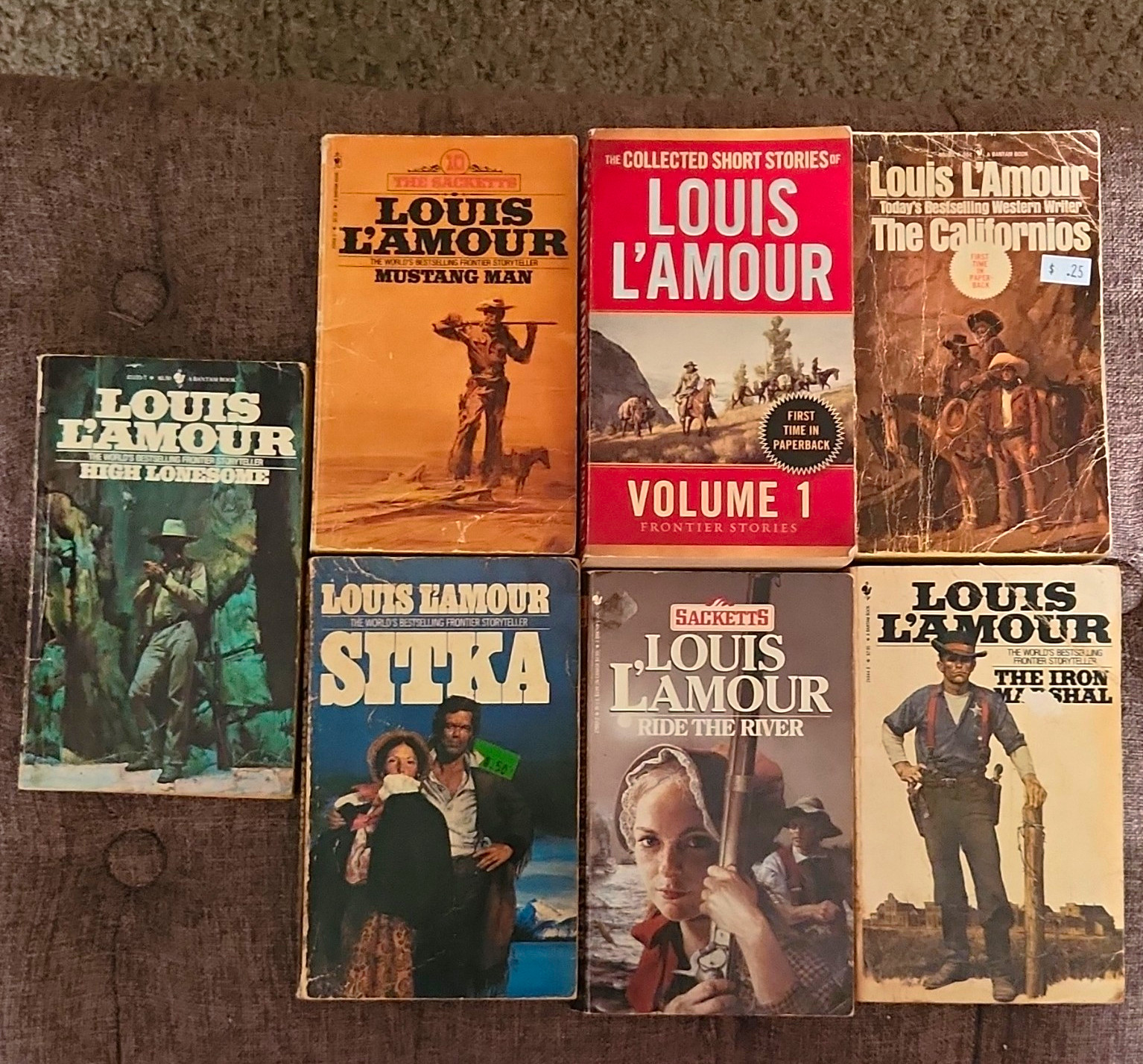 Louis L'Amour Lot of 7 Western Paperback Books Louis L'Amour Lot of 7 Western Paperback Books