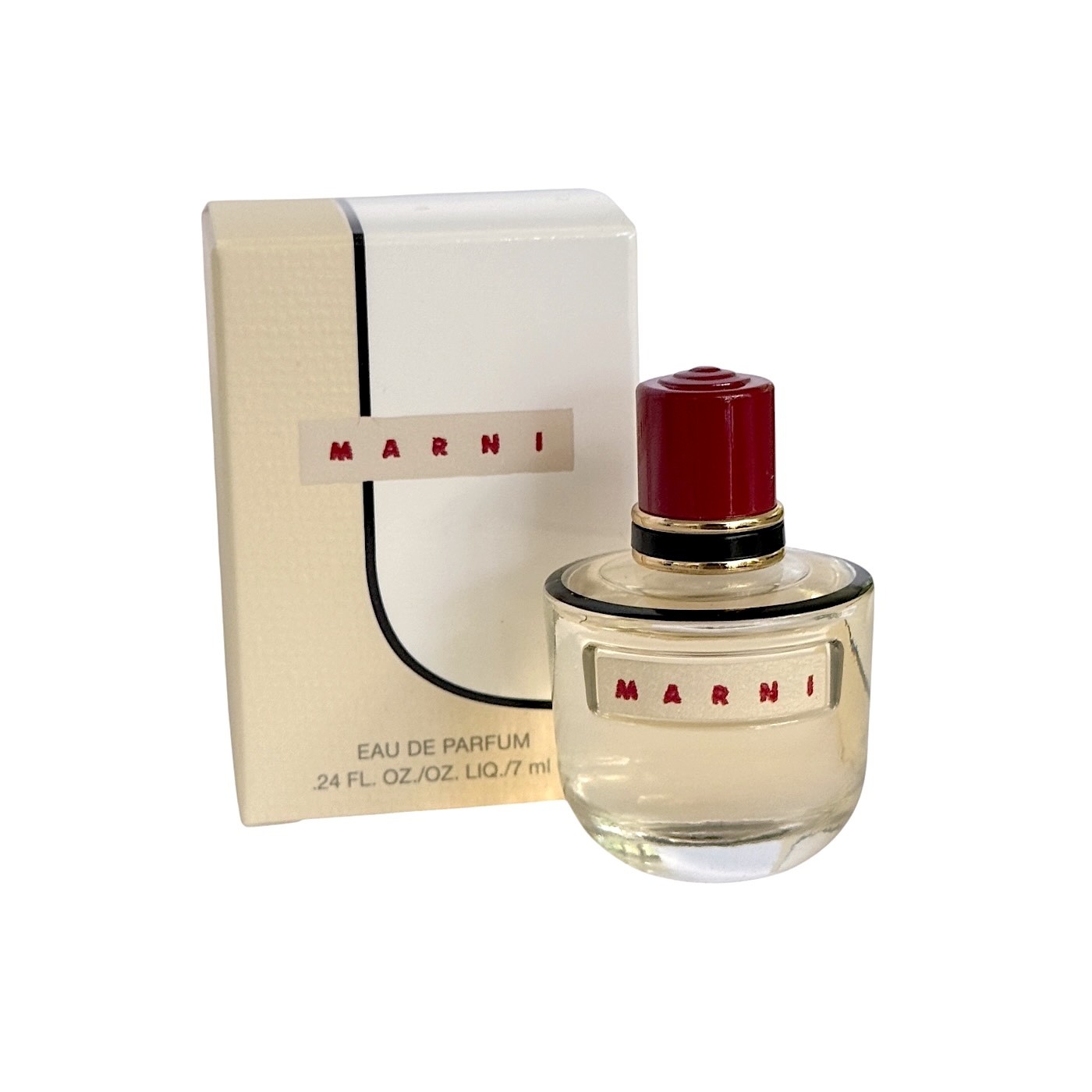 Vintage Marni by Marni Eau De Parfum .24 oz 7 ml Mini Splash Perfume New in Box Vintage Marni by Marni Eau De Parfum .24 oz 7 ml Mini Splash Perfume New in Box
