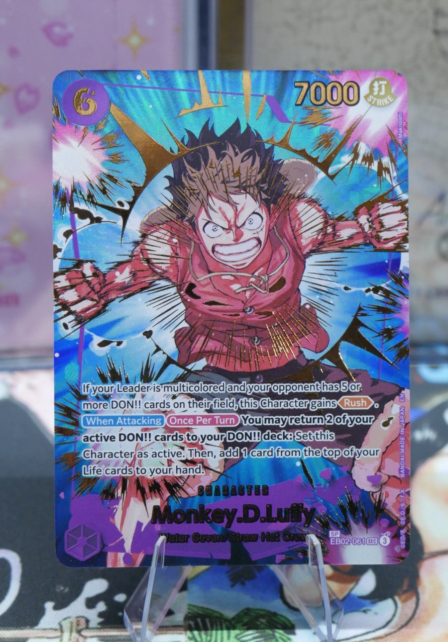 One Piece Monkey D Luffy - EB02-061 - SP SEC - PRB02 Premium LP