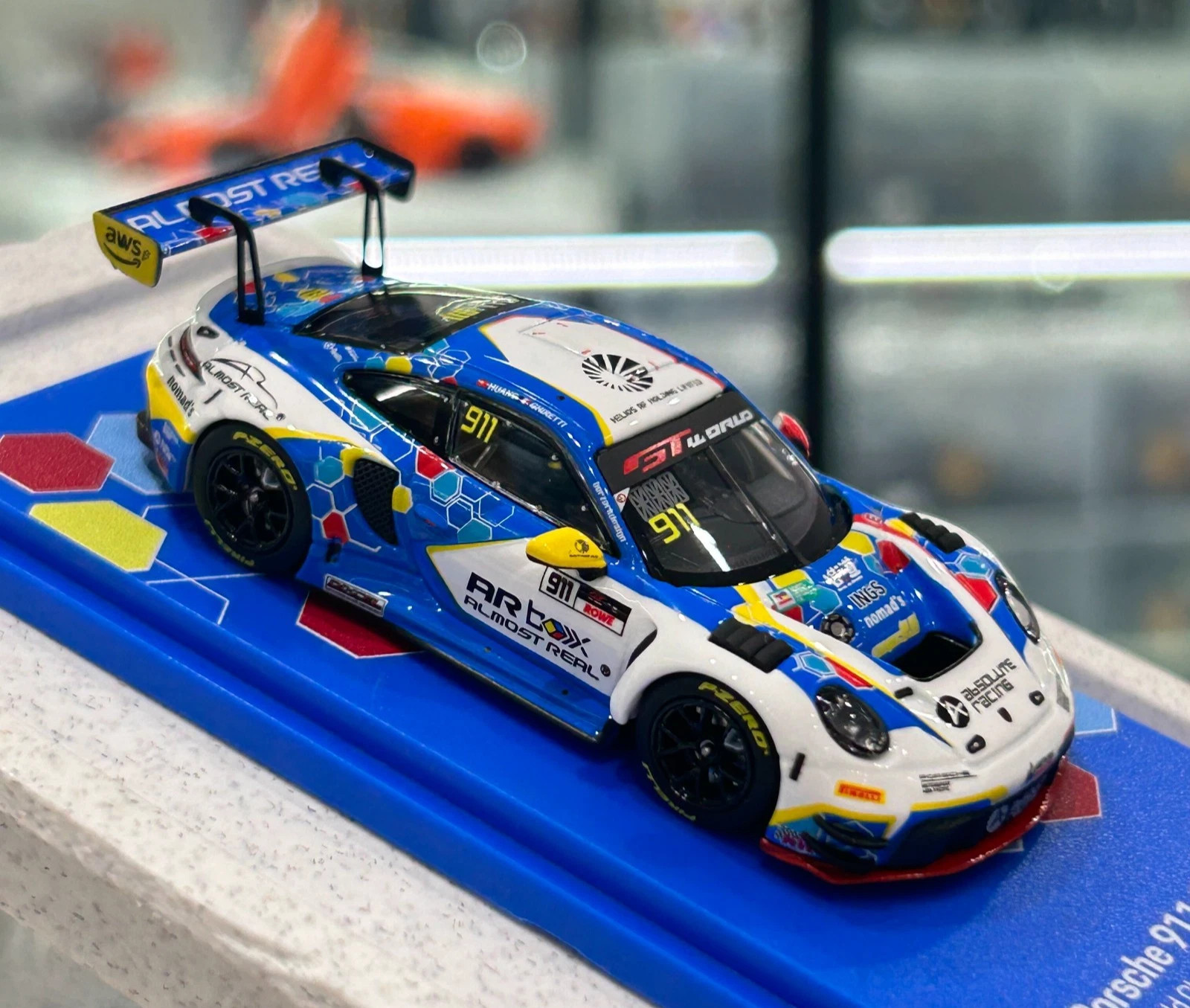 AR Box 1/64 Porsche 911 GT3 R Unopened Box/Chase Diecast Car Model