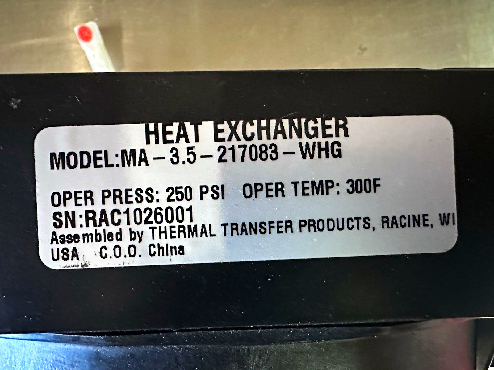 Thermal Transfer Products Heat Exchanger MA-3.5-217083-WHG 12V 1 Fan Black