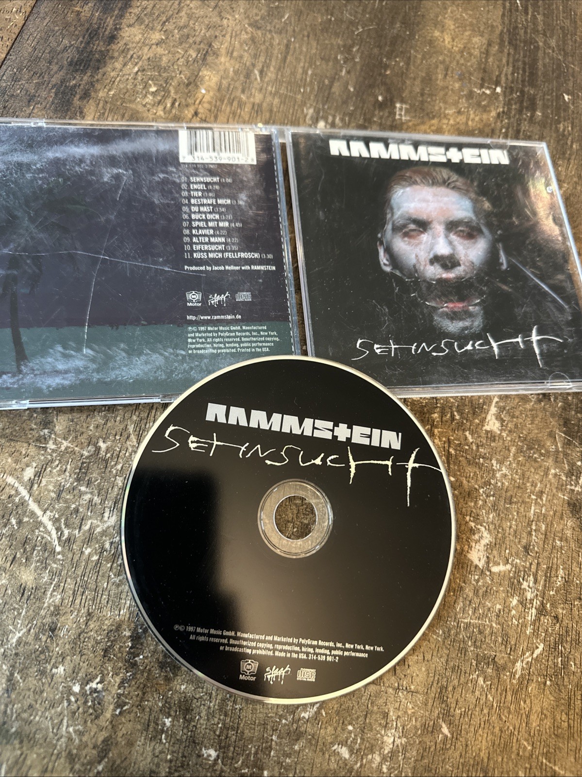 Rammstein - Sehnsucht CD 1997 German Heavy Metal CIB VG - Du Hast Slash Records Rammstein - Sehnsucht CD 1997 German Heavy Metal CIB VG - Du Hast Slash Records
