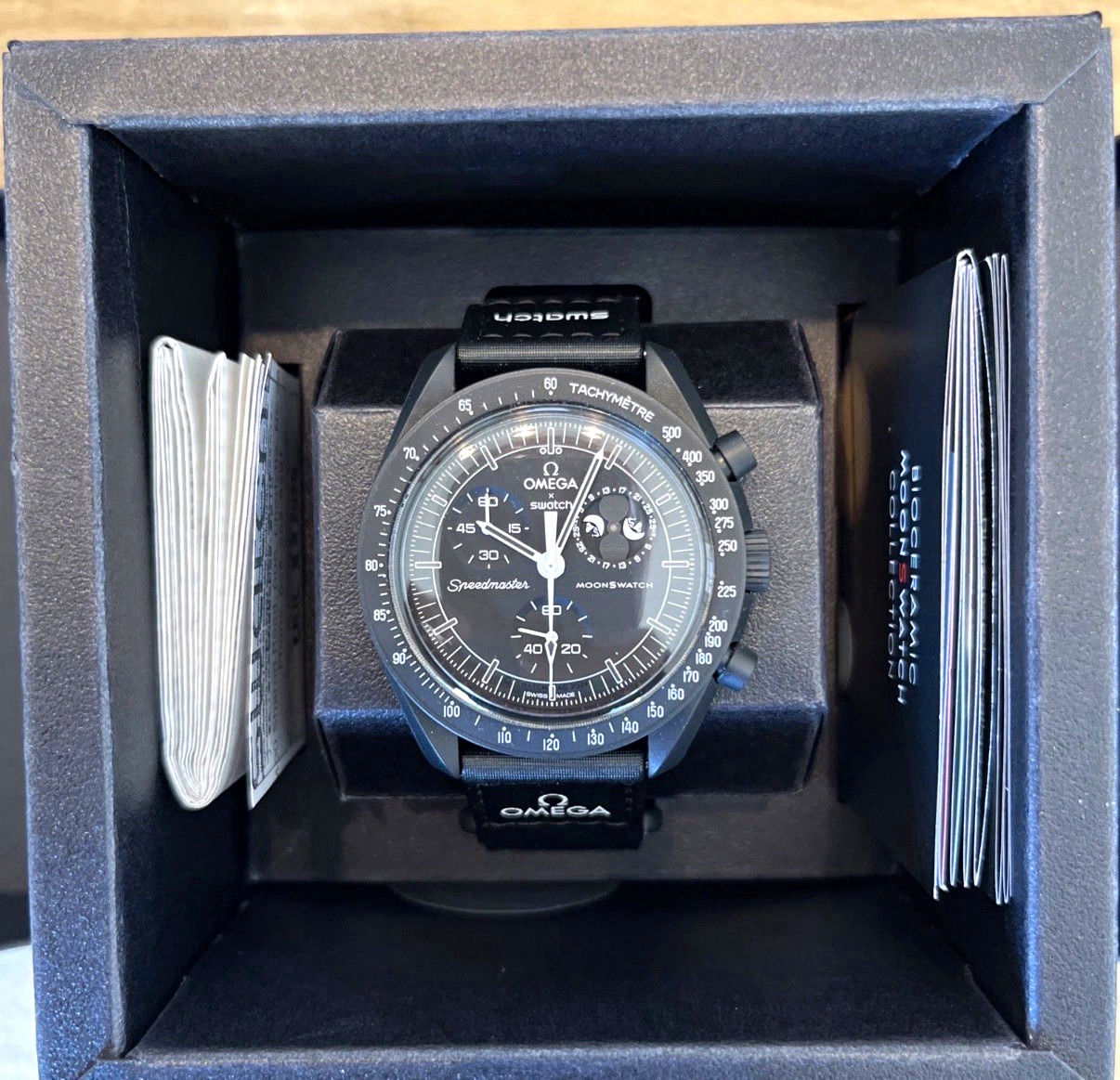 OMEGA x Swatch Moonswatch Mission to the Moonphase Black OMEGA x Swatch Moonswatch Mission to the Moonphase Black