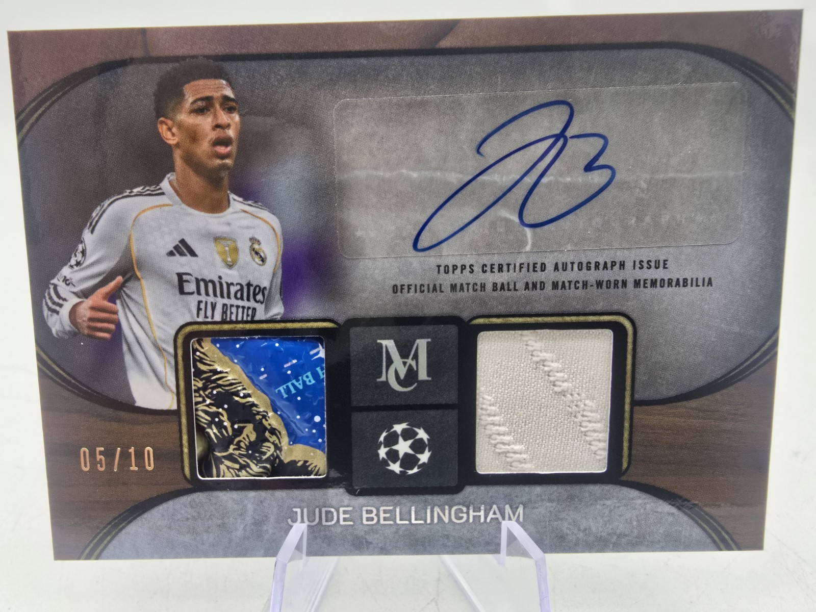 2025-26 Topps Museum Jude Bellingham Hat Trick Relic Auto Patch 5/10 #Match 🔥