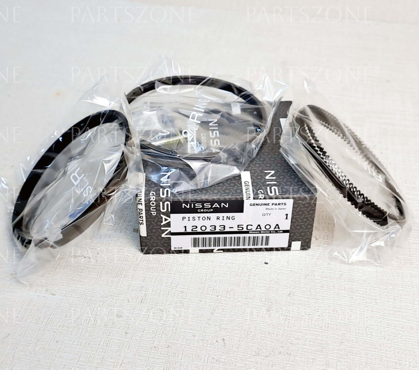12033-5CA0A Genuine Nissan Piston Ring Set Engine Rebuild Kit NEW OEM