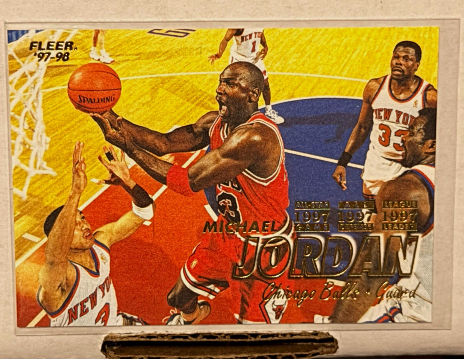 Fleer 1997-98 Michael Jordan Chicago Bulls #23 Career Bests Basketball Card