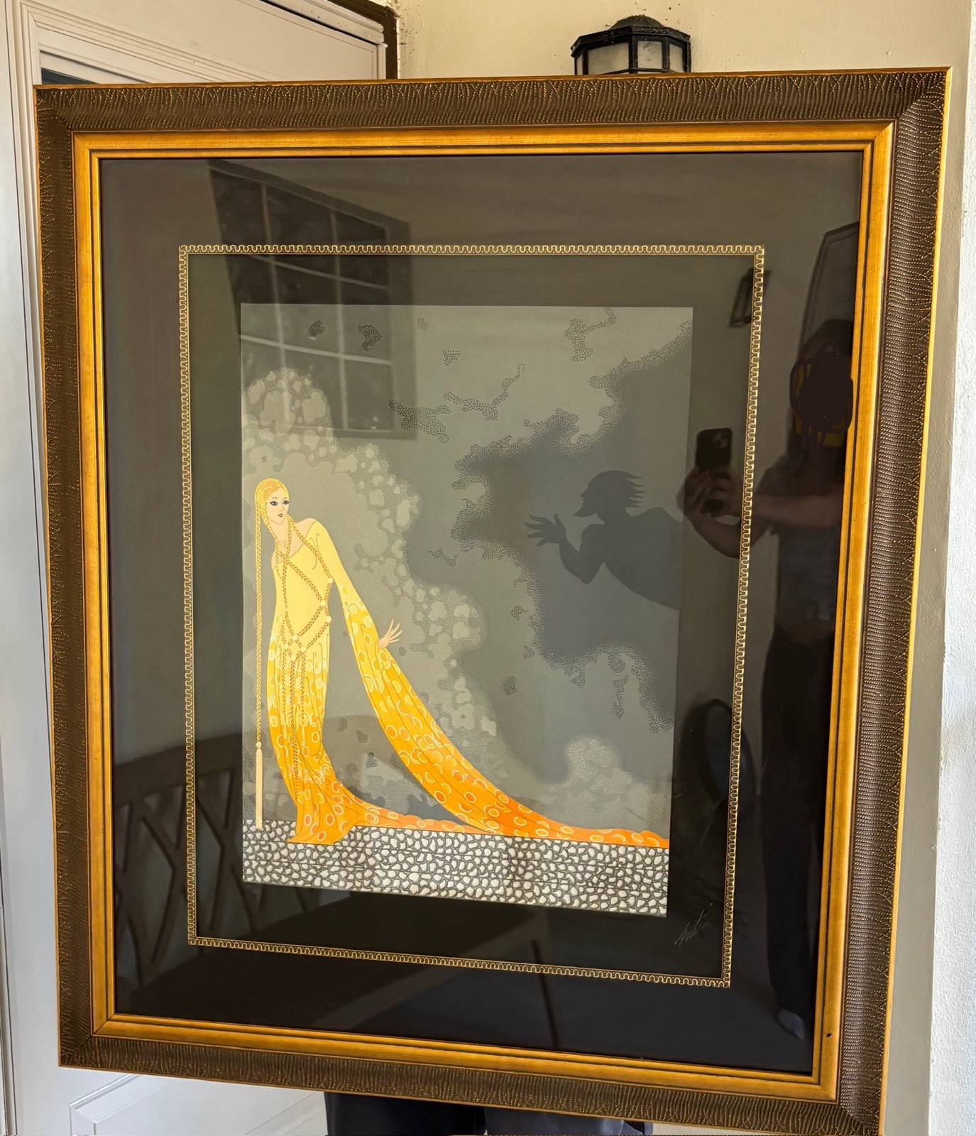 Erte\' Melisande and Golaud Signed Serigraph Original Hand Signed Framed