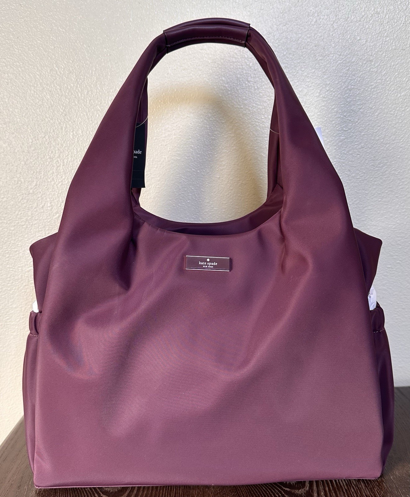 Kate Spade Carter Nylon Large Baby Bag - Deep Cherry NWT Kate Spade Carter Nylon Large Baby Bag - Deep Cherry NWT