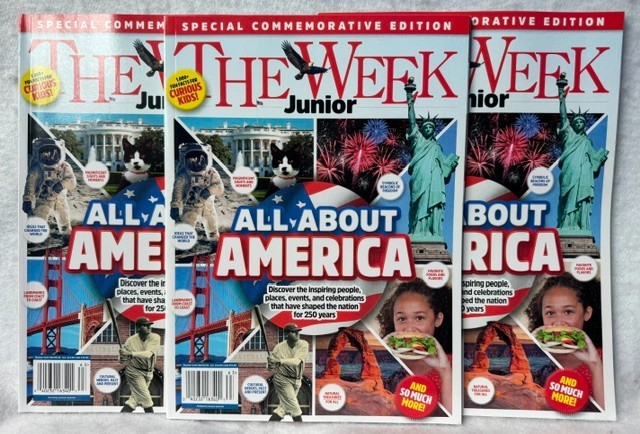 (3) THREE The Week Junior Magazine US 2026 ALL ABOUT AMERICA commemorative ed. (3) THREE The Week Junior Magazine US 2026 ALL ABOUT AMERICA commemorative ed.