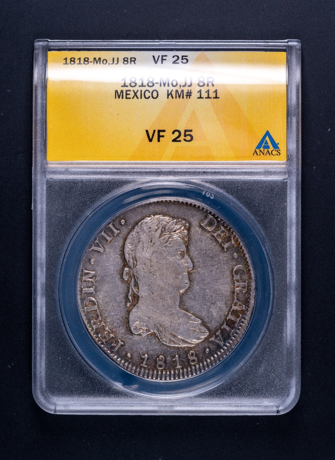 1817-Mo Mexico JJ 8R ANACS VF25 RB270