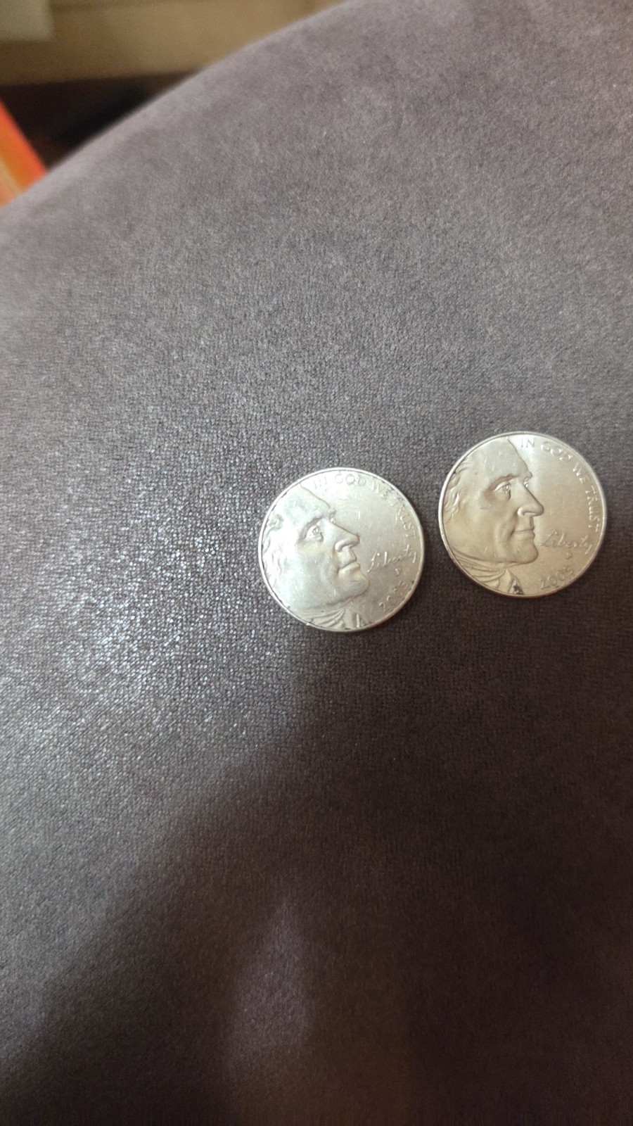 2 RARE 2000s Buffalo Nickels Good Conditon