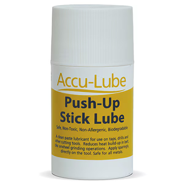 Accu-Lube Cutting Fluid, Stick Lube, 2.2 oz, Tube, White 79042 Accu-Lube 79042