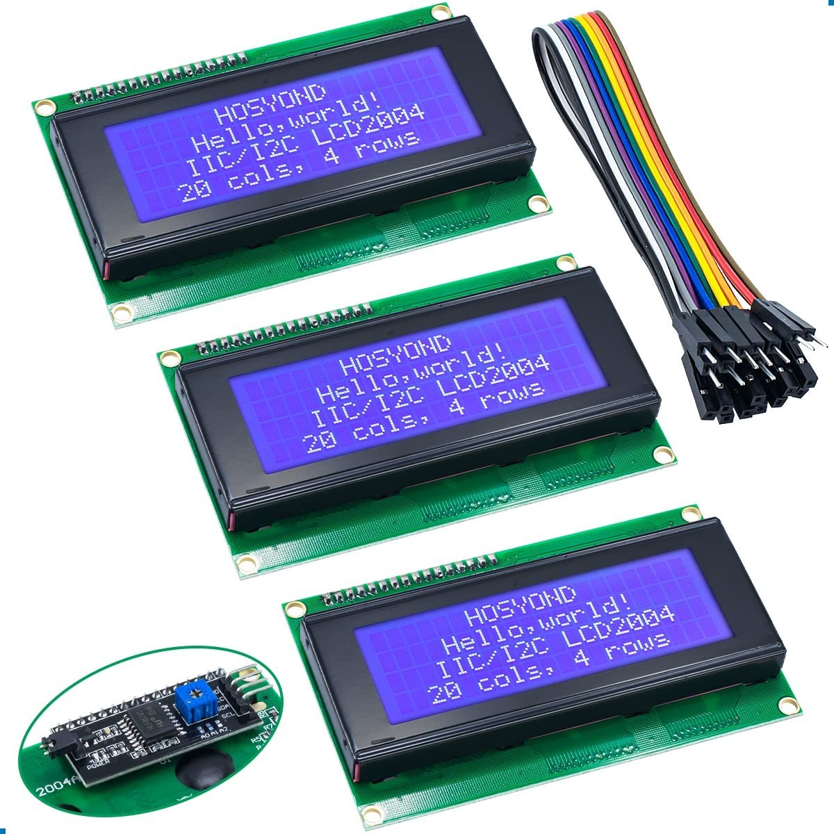 3pcs IIC I2C 2004 LCD Module 20x4 Display Screen for Arduino Raspberry Pi Projec