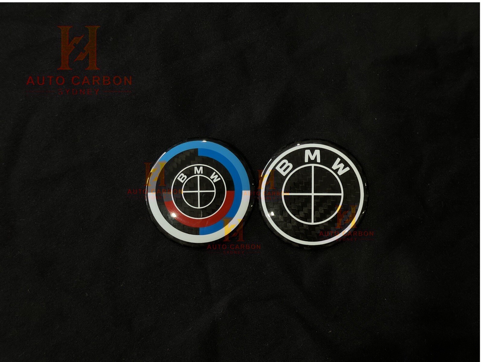 Genuine Carbon BMW 50 Years anniversary Steering Wheel Cover