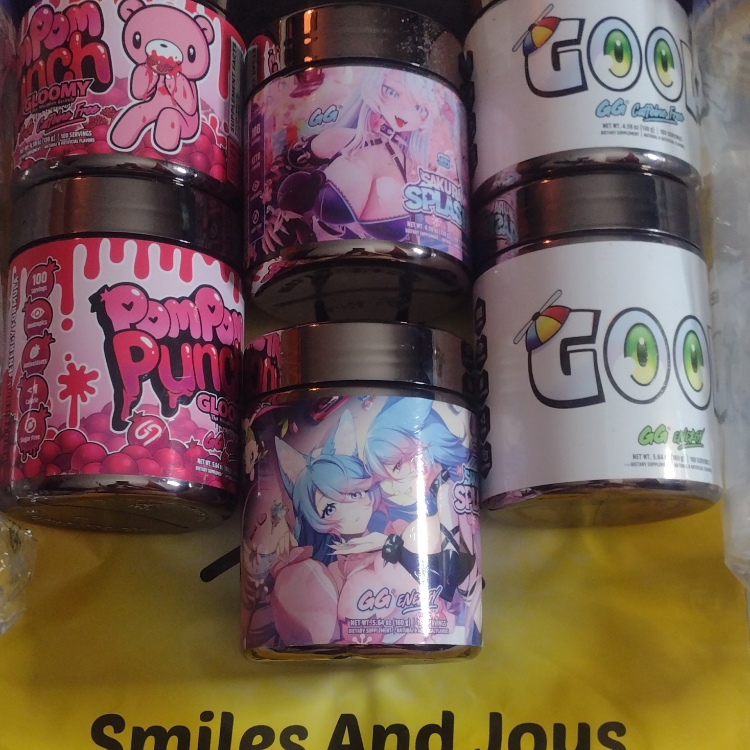 GamerSupps 2 GG Shaker DokiBirdBottle 24oz Gloomy Bears , Goods, OR Sak Splashes