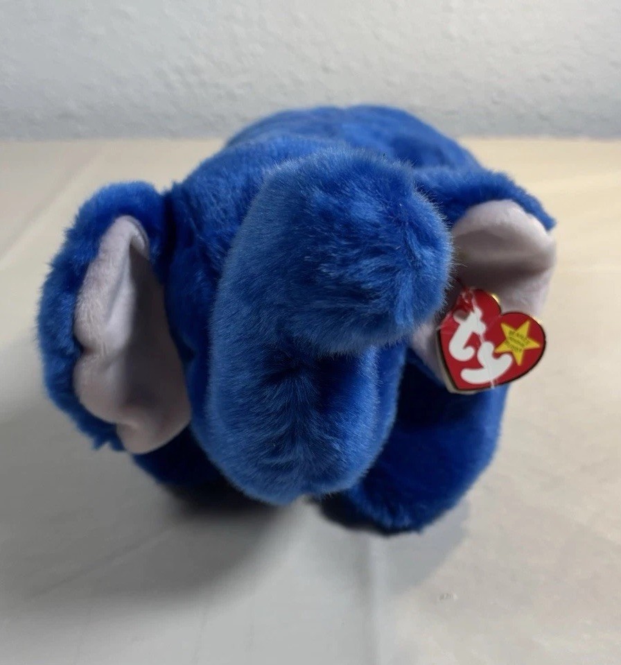 TY Original Beanie Buddy, Peanut the Elephant, 15” Royal Blue Plush 1998 NWT TY Original Beanie Buddy, Peanut the Elephant, 15” Royal Blue Plush 1998 NWT