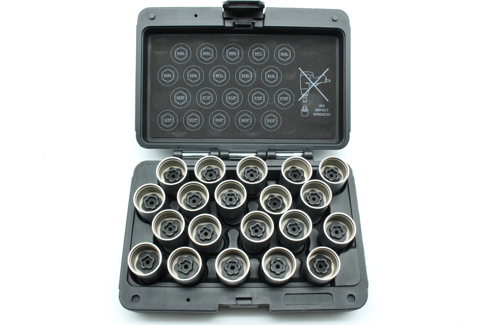 TMAX 20pc Anti-Theft Wheel Lug Nut Removal Socket Key Compatible for Volvo Set B