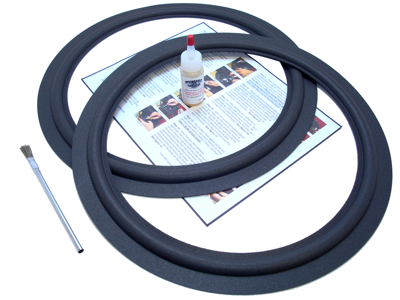 Fisher ST-350, ST-460, ST-550 Speaker Foam Surround Repair Kit - 2F15-09 Fisher ST-350, ST-460, ST-550 Speaker Foam Surround Repair Kit - 2F15-09