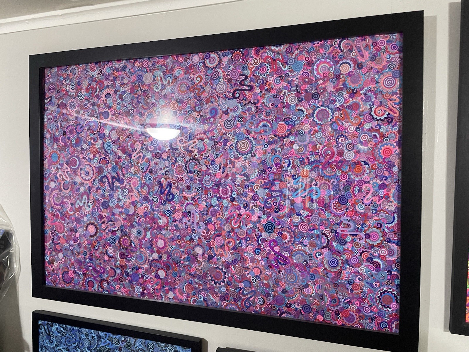 Framed Abstract Hand-Drawn Contemporary Art Style Artwork Framed Abstract Hand-Drawn Contemporary Art Style Artwork
