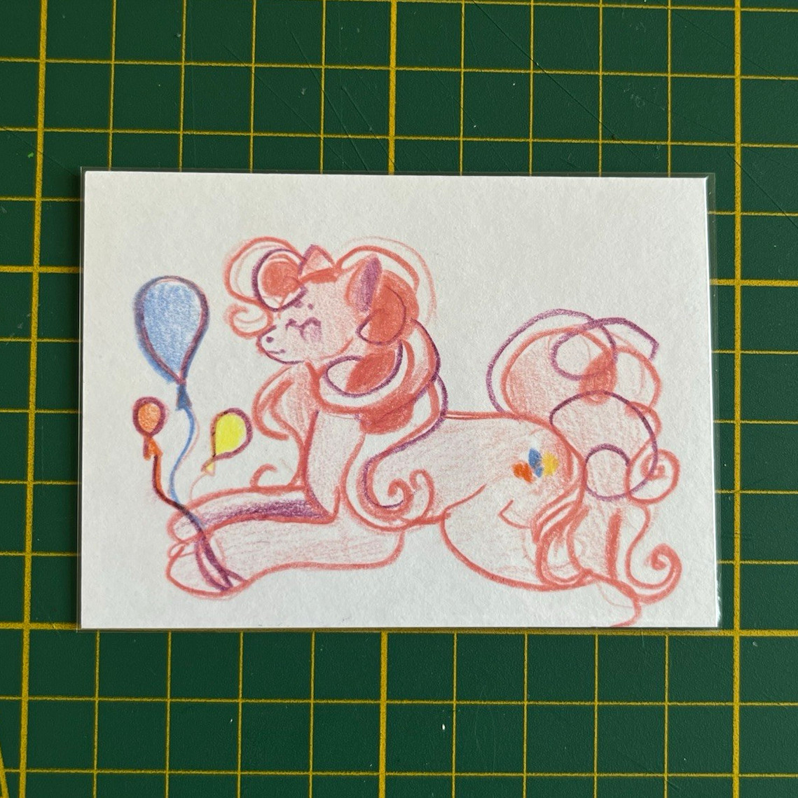 ACEO Pinkie Pie Unicorn/Pony Comic Print on Card/Paper ACEO Pinkie Pie Unicorn/Pony Comic Print on Card/Paper