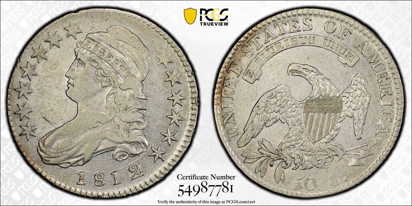 1812/1 50C O-102 CAPPED BUST HALF PCGS VF DETAILS (CLEANED) OVERTON-102 1812/1 50C O-102 CAPPED BUST HALF PCGS VF DETAILS (CLEANED) OVERTON-102