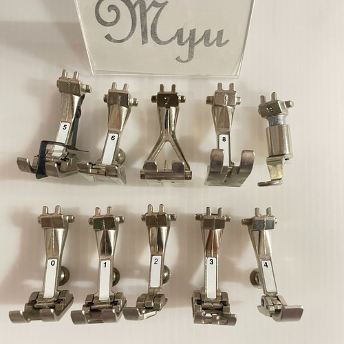 BERNINA Sewing Machine Presser Feet set 10 pcs #0-9 Accessories Attachment BERNINA Sewing Machine Presser Feet set 10 pcs #0-9 Accessories Attachment